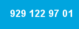929 122 97 01 929 122 97 01